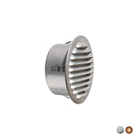 GRIGLIA TONDA IN METALLO DA INCASSO CON IMBOCCO IN PLASTICA- Rame D. 175 mm - Imb. 145 mm- FIRST- pezzi 1