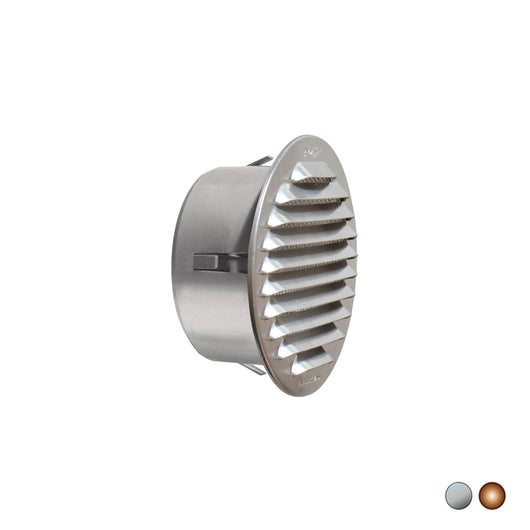 GRIGLIA TONDA IN METALLO DA INCASSO CON IMBOCCO IN PLASTICA- Rame D. 175 mm - Imb. 145 mm- FIRST- pezzi 1