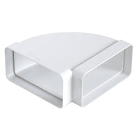 CURVA ORIZZONTALE FF IN ABS PER TUBO RETTANGOLARE- mm 120x60- FIRST- pezzi 1