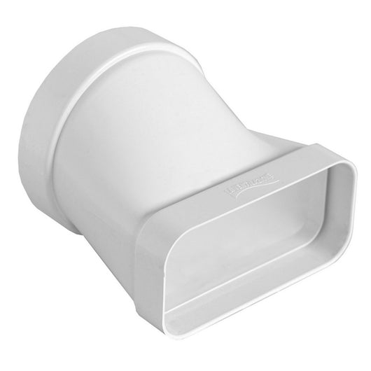 GIUNTO ORIZZONTALE PER PASSAGGIO DA TUBO TONDO A RETTANGOLARE- D. 125 / 150x70 mm- FIRST- pezzi 1