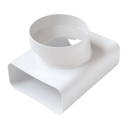 RACCORDO A T VT PER PASSAGGIO DA TUBO RETTANG. A TONDO- D.125 / 150x70 mm- FIRST- pezzi 1