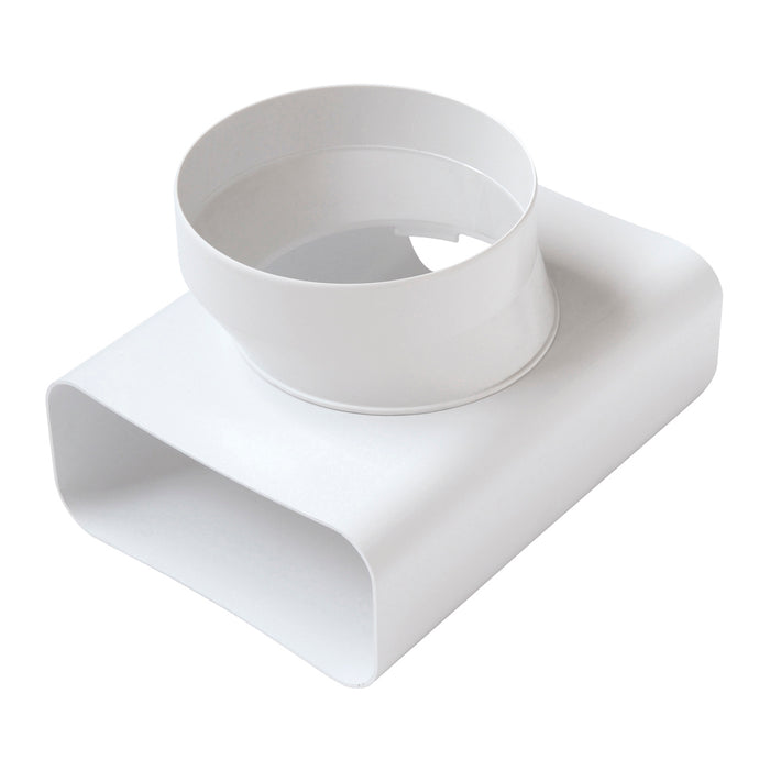 RACCORDO A T VT PER PASSAGGIO DA TUBO RETTANG. A TONDO- D.125 / 150x70 mm- FIRST- pezzi 1