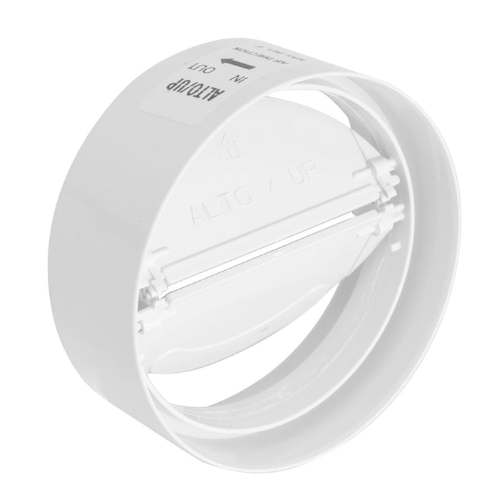 GIUNTO PER TUBI TONDI IN ABS CON VALVOLA A FARF.- Diam. 125 mm- FIRST- pezzi 1