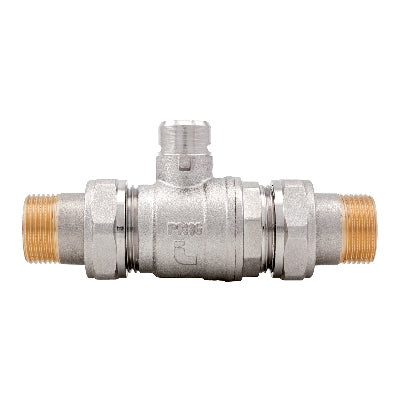 VALVOLA DI ZONA A SFERA A 2 VIE  CON DOPPIO BOCCHETTONE- 3/4 DN 20- ITAP- pezzi 1