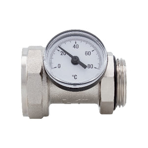 RACCORDO PORTATERMOMETRO ORIENTABILE CON TERMOMETRO- 1 DN 25 10bar/145psi- ITAP- pezzi 1