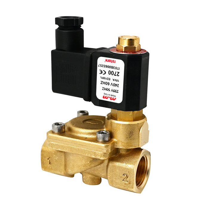 ELETTROVALVOLA PER ACQUA NORMALMENTE CHIUSA C/BOBINA E CONNETTORE MEM- 1- ROTOR- pezzi 1