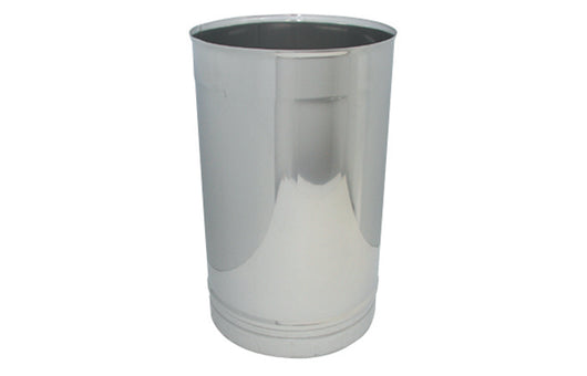 CANNA FUMARIA IN ACCIAIO - ELEMENTO LINEARE DA MT. 0,50- Diam. 100- DK- pezzi 1