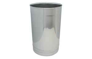 CANNA FUMARIA IN ACCIAIO - ELEMENTO LINEARE DA MT. 0,50- Diam. 130- DK- pezzi 1