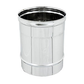 CANNA FUMARIA IN ACCIAIO - ELEMENTO LINEARE DA MT 0.25- Diam. 250- DK- pezzi 1