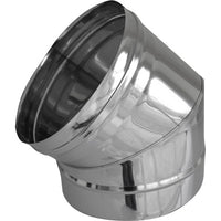 CURVA IN ACCIAIO A 45  ° PER CANNE FUMARIE- Diam. 250- DK- pezzi 1