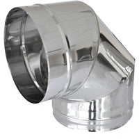 CURVA IN ACCIAIO A 90  ° PER CANNE FUMARIE- Diam. 220- DK- pezzi 1