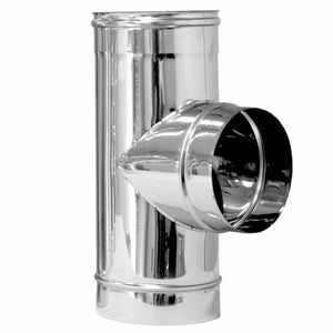 TEE IN ACCIAIO A 90  ° PER CANNE FUMARIE- Diam. 140- DK- pezzi 1