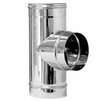 TEE IN ACCIAIO A 90  ° PER CANNE FUMARIE- Diam. 160- DK- pezzi 1