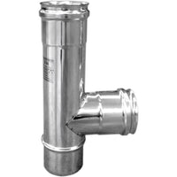 TEE ACCIAIO 90  ° PER CANNE FUMARIE FFM- Diam. 120- DK- pezzi 1