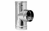 TEE ACCIAIO RIDOTTA 90  ° PER CANNE FUMARIE- Diam. 180 x 80- DK- pezzi 1