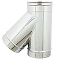 BRAGA IN ACCIAIO A 135  ° PER CANNE FUMARIE- Diam. 100- DK- pezzi 1