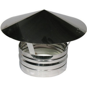 TERMINALE IN ACCIAIO PER CANNE FUMARIE- Diam. 100- DK- pezzi 1
