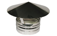 TERMINALE IN ACCIAIO PER CANNE FUMARIE- Diam. 100- DK- pezzi 1