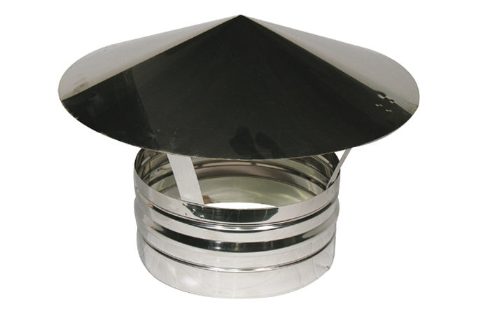 TERMINALE IN ACCIAIO PER CANNE FUMARIE- Diam. 120- DK- pezzi 1