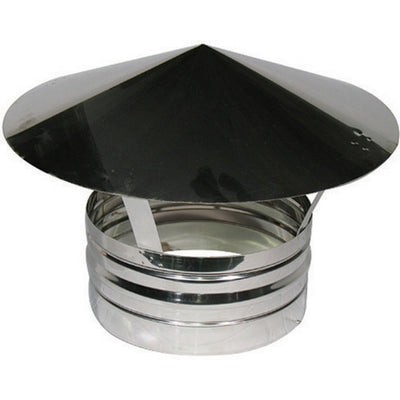 TERMINALE IN ACCIAIO PER CANNE FUMARIE- Diam. 160- DK- pezzi 1