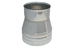 RIDUZIONE INOX PER CANNE FUMARIE- Diam. M 200-F 100- DK- pezzi 1
