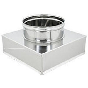 RIDUZIONE QUADRA-TONDA ACCIAIO INOX- Da 250x250 a 250- DK- pezzi 1