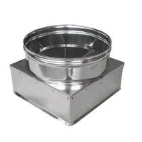 RIDUZIONE QUADRA-TONDA ACCIAIO INOX- Da 250x250 a 250- DK- pezzi 1