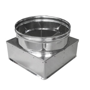 RIDUZIONE QUADRA-TONDA ACCIAIO INOX- Da 250x250 a 250- DK- pezzi 1