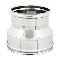 MANICOTTO RIDOTTO FF PER CANNE FUMARIE INOX- Diam. F 130-F 100- DK- pezzi 1