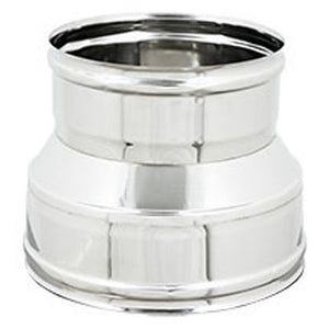 MANICOTTO RIDOTTO FF PER CANNE FUMARIE INOX- Diam. F 140-F 80- DK- pezzi 1