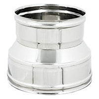 MANICOTTO RIDOTTO FF PER CANNE FUMARIE INOX- Diam. F 200-F 80- DK- pezzi 1