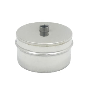 TAPPO CHIUSURA IN ACCIAIO MASCHIO CON SPURGO- Diam. 130- DK- pezzi 1