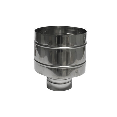 TERMINALE IN ACCIAIO A BOTTE- Diam. 80- DK- pezzi 1