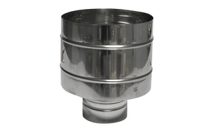 TERMINALE IN ACCIAIO A BOTTE- Diam. 100- DK- pezzi 1