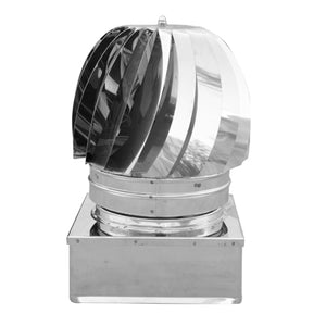 TIRAFUMI BASE QUADRA ACCIAIO INOX- 350x350- DK- pezzi 1