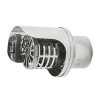 TERMINALE PELLET INOX- Diam. 100- DK- pezzi 1