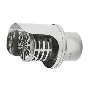 TERMINALE PELLET INOX- Diam. 100- DK- pezzi 1