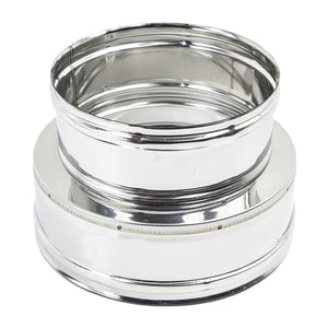 RACCORDO DOPPIA PARETE-MONO- Mono 80F x  80M/130F- DK- pezzi 1