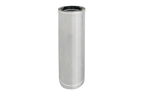 TUBO ACCIAIO INOX 316L DOPPIA PARETE MT 1- D. Int. 80 - D. Est. 130- DK- pezzi 1