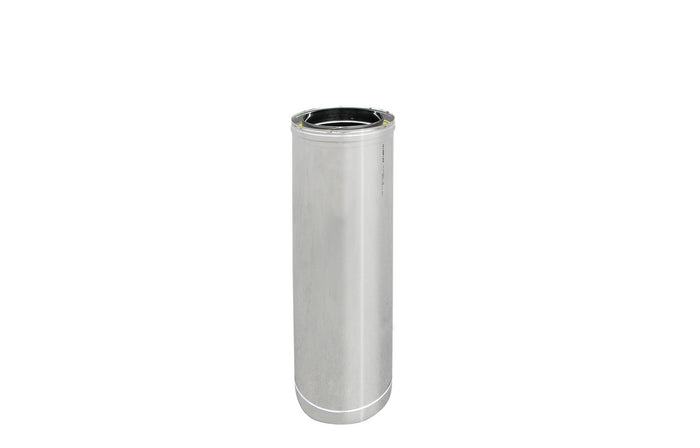 TUBO ACCIAIO INOX 316L DOPPIA PARETE MT 0.50- D. Int. 150 - D. Est. 200- DK- pezzi 1