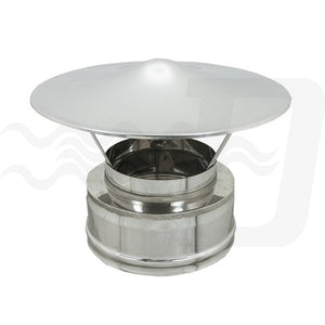 CAPPELLO CINESE INOX DOPPIA PARETE- Diam. 80x130- DK- pezzi 1