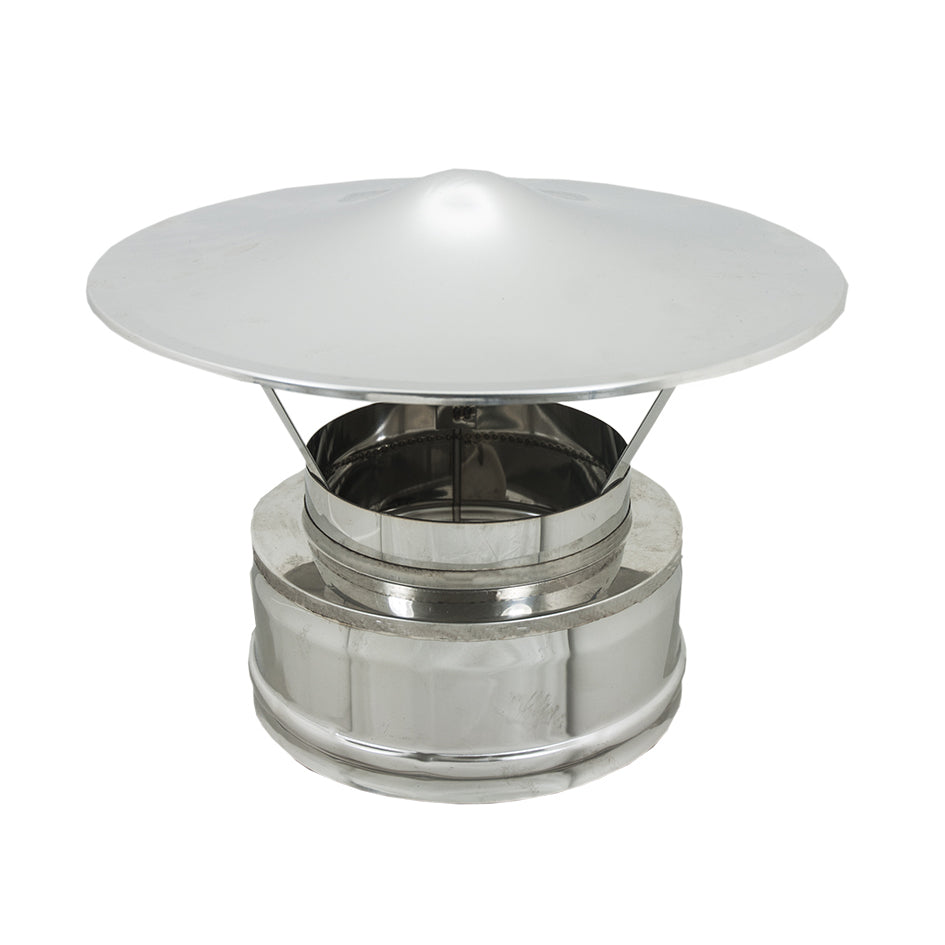 CAPPELLO CINESE INOX DOPPIA PARETE- Diam. 80x130- DK- pezzi 1