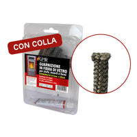 GUARNIZIONE IN FIBRA DI VETRO PER STUFE- Estensibile 9-12 mm- FF- pezzi 1
