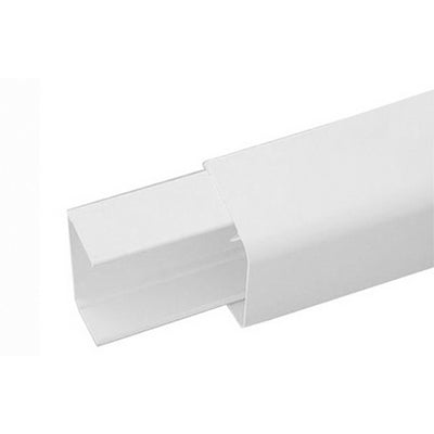 CANALINA PVC CON BASE E COPERCHIO PER IMPIANTI DI CLIMATIZZAZIONE- mm. 80 x 60  L. mt. 2- ARTIP- pezzi 1