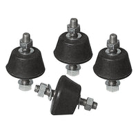 4 PZ ANTIVIBRANTI PER STAFFE- HxL 22x39 mm- DC- pezzi 1