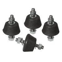 4 PZ ANTIVIBRANTI PER STAFFE- HxL 22x39 mm- DC- pezzi 1