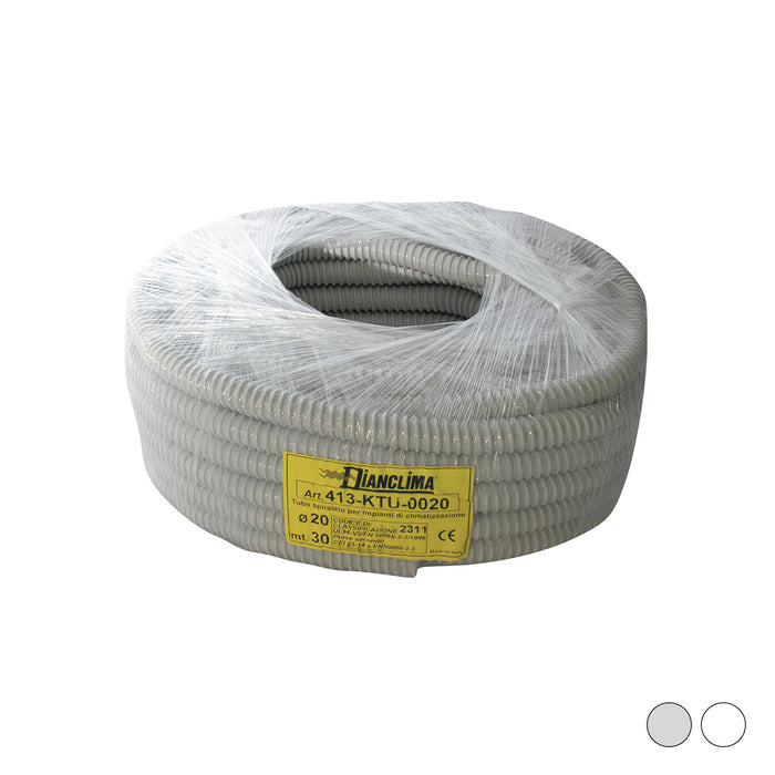 TUBO SPIRALATO PER IMPIANTI DI CLIMATIZZAZIONE- Grigio - Diam. 25- DC- metri 30