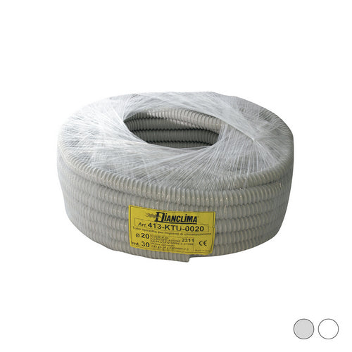 TUBO SPIRALATO PER IMPIANTI DI CLIMATIZZAZIONE- Bianco - Diam. 20- DC- metri 30