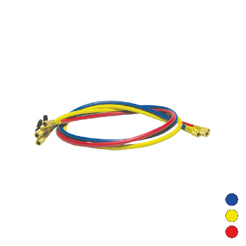 TUBO FLESSIBILE FRUSTA 1500 MM ATTACCHI IN LINEA CON VALVOLA A SFERA 5- Giallo- MARIE- pezzi 1