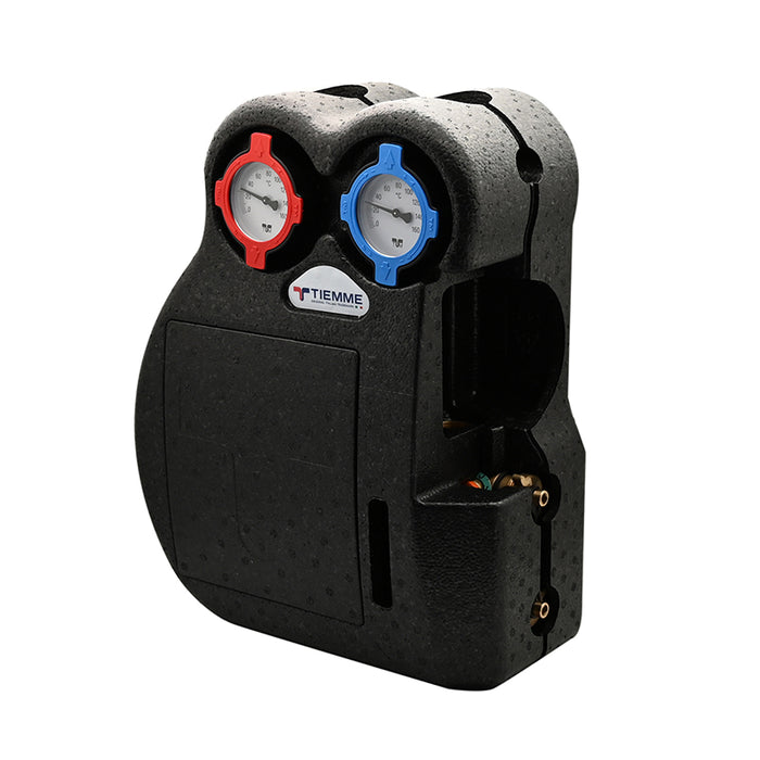 GRUPPO IDRAULICO P/IMPIANTI SOLARI SENZA POMPA- Flussimetro 8/30 l/min- TIEMM- pezzi 1